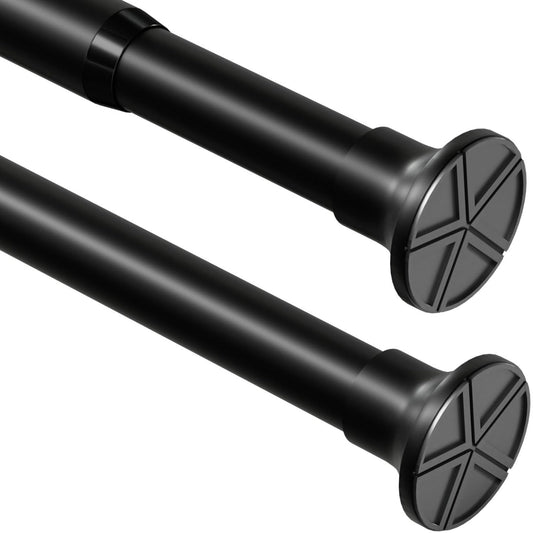 Tension Rod For Clothes Extendable Curtain Pole No Drill Adjustable Shower Curtain Pole for Shower Curtain,Bathroom, Kitchen, Closet Door