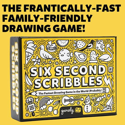 Six Second Scribbles: The frantically fast and fantastically fun drawing game | A family friendly party game for children, teens and adults (Six Second Scribbles)