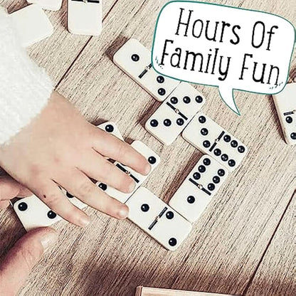 Jaques of London Dominoes - Luxury Dominoes Set for Adults & Kids | Traditional Game in Tin Box - Since 1795