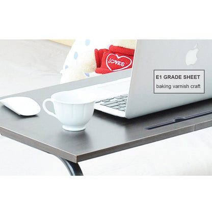 sogesfurniture 60 * 40cm Adjustable Height Laptop Table with Tablet Slot, Mobile Computer Stand Desk Portable Side Table for Bed Sofa