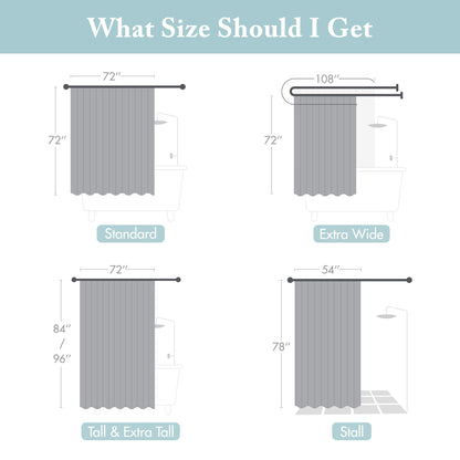 Madison Park Bathroom Shower Faux Silk Pieced Striped Modern Microfiber Bath Curtains, Polyester, Blue, 72" W x 72" L (Pack of 1)