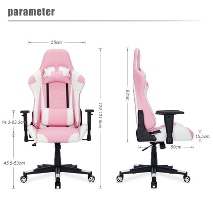 IntimaTe WM Heart Gaming Chair,Ergonomic Racing Chair,Adjustable High Back PC Gaming Chair with Arms and Back Support,Swivel Leather Desk Chair with