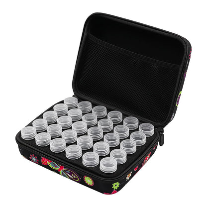 Tiardey 30pcs Diamond Painting Storage Box with Tools, Portable Bead Storage Container, Diamond Painting Accessories kit - Jungle