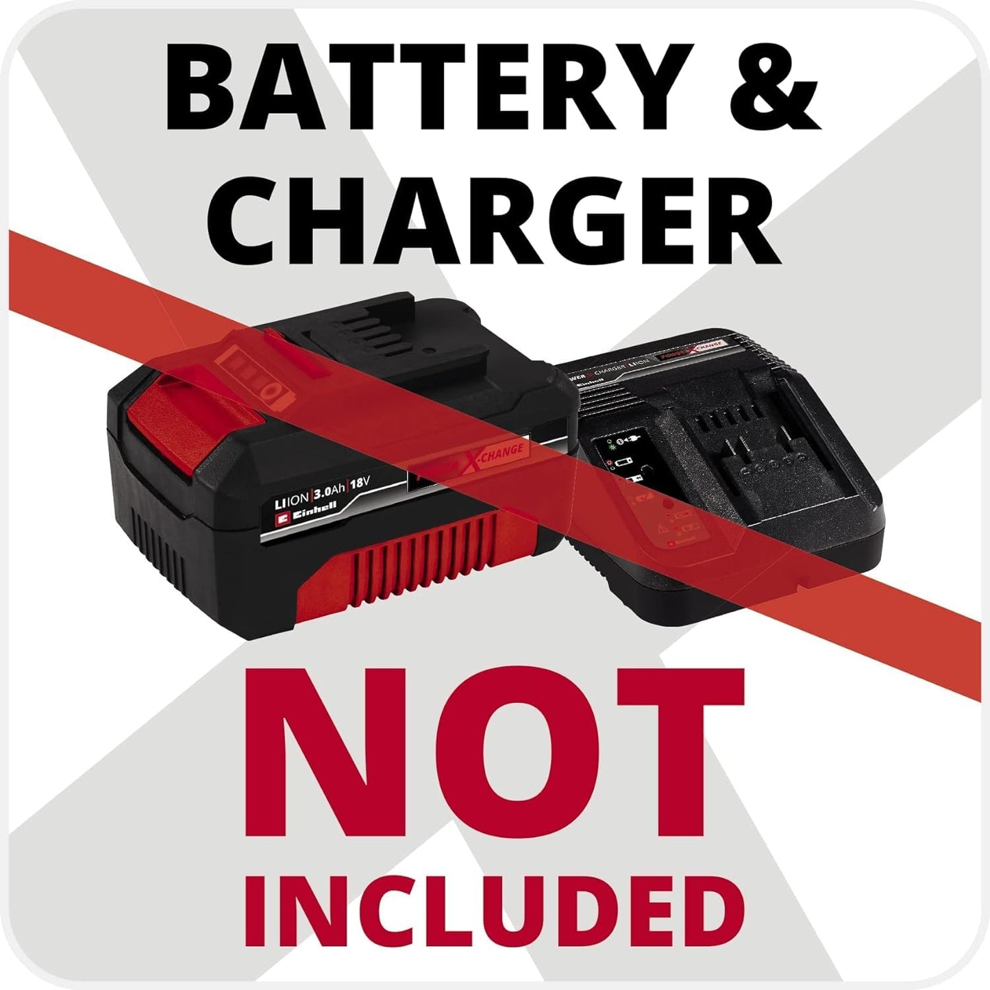 Einhell Power X-Change Lightweight Cordless Strimmer - 18V Battery Grass Trimmer, 24cm Cutting Width, Includes 20 x Blades - GC-CT 18/24 Li P Solo