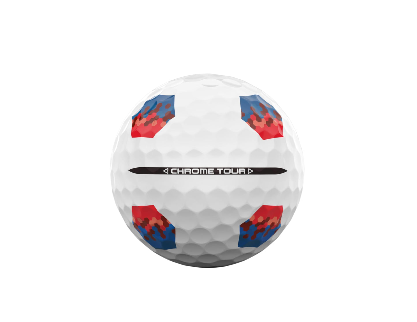 Callaway Golf Chrome Tour Premium Golf Ball 2024, Blue/Red