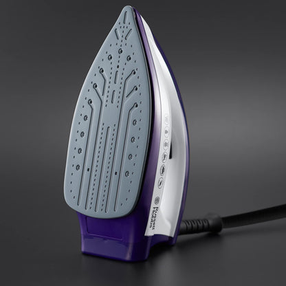 Russell Hobbs Steam Iron [2600W,100g/min continuous steam] SteamPower (4.5 bar pressure, 60sec heat up time, 1.9m cord, 3 steam settings, 1.3 L tank,