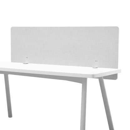 VEVOR Desk Divider Privacy Panel, 1524 x 610 mm Clamp-on Office Desk Partition, PET Cubicle Partition Panel