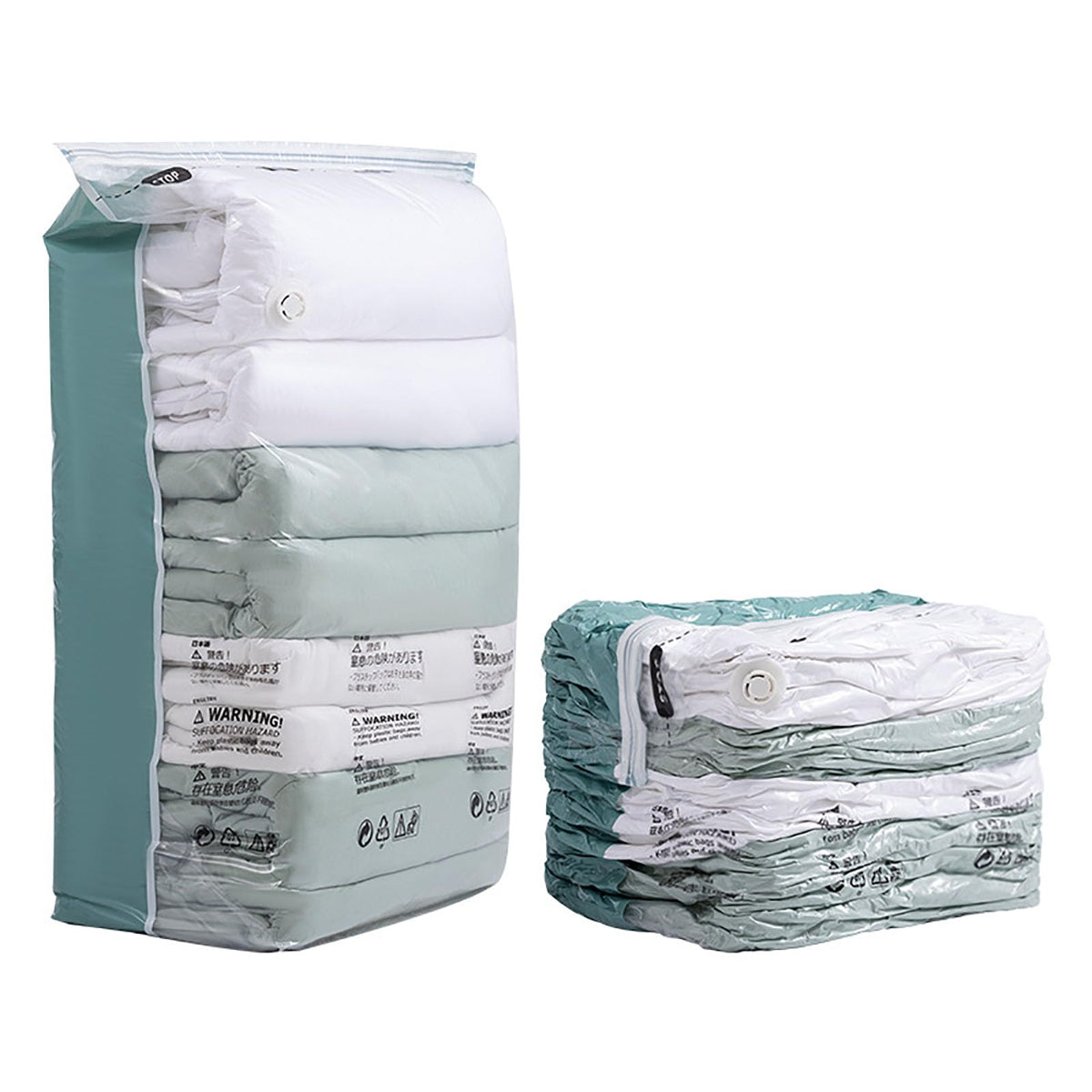Vacuum Storage Bags, No Pump Required (2, 3D-1, XL)