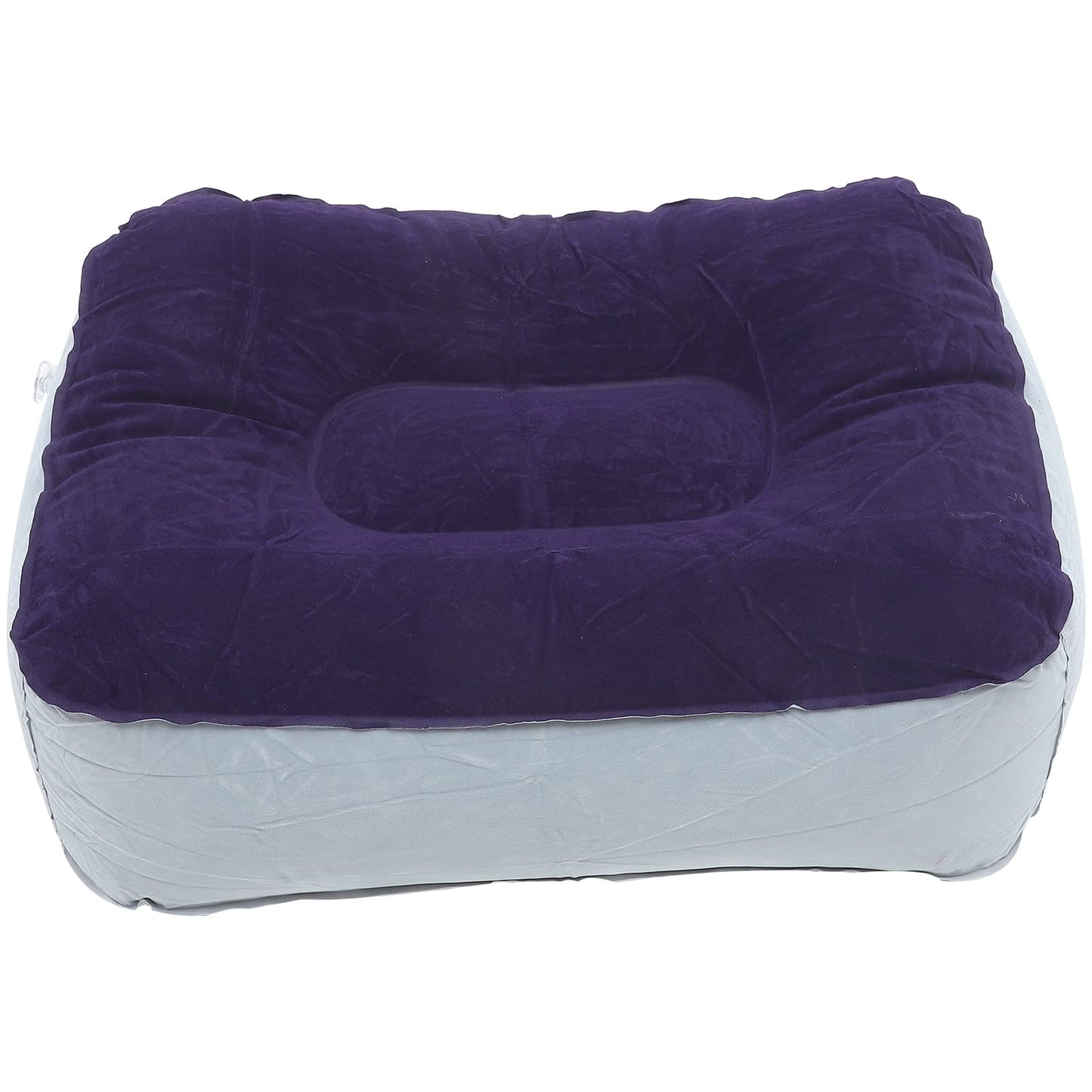 LIOOBO Inflatable Travel Foot Rest Pillow Foot Rest Cushion Travel Foot Pillows for Airplanes Inflatable Stool Ottoman