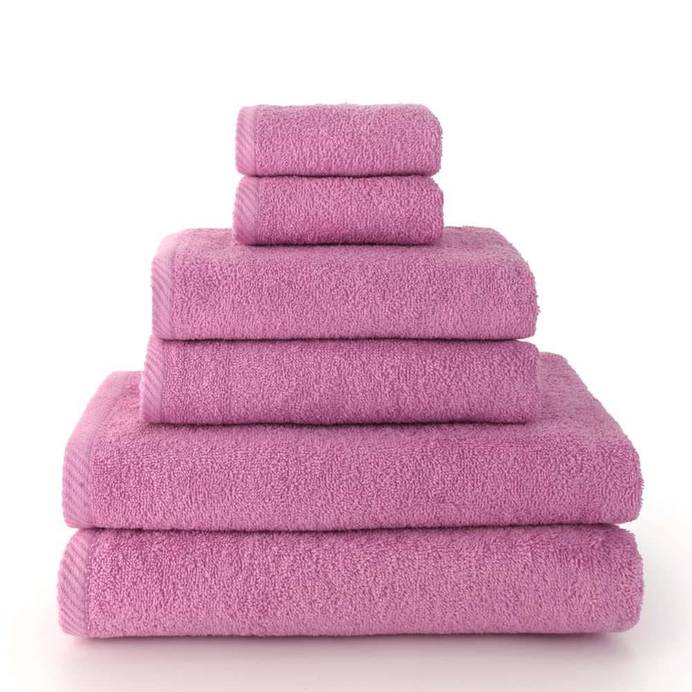 Top Towel - Set of 2 Hand Towels, 2 Bath or Shower Towels and 2 Bidet Towels - Hand Towel Set - 100% Cotton - 400 g/m?