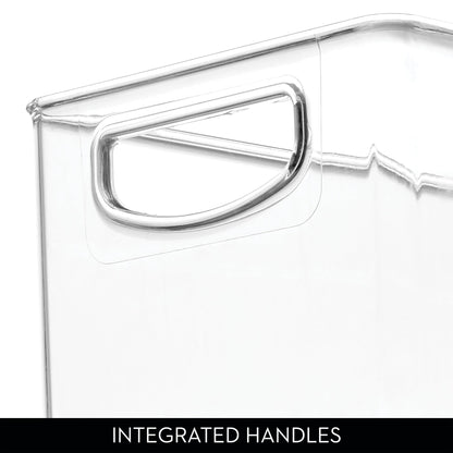 InterDesign iDesign Recycled Plastic Stackable Storage Bin with Handles – Clear