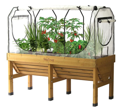 VegTrug Medium Greenhouse Frame & Multi Cover Set, White
