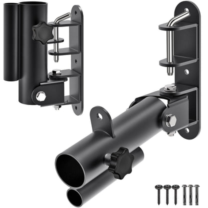 Kipika Wall-Mount Landmine Attachment - Compatible with 1" Standard & 2" Olympic Bars - Heavy-Duty Swiveling T-Bar Row Platform for Enhanced Home Gym
