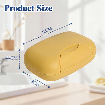 Soap Dish With Lid, Soap Holder, Travel Soap Case, Closable Soap Holder To Keep Soap Clean,Waterproof Leakproof Portable Soap Box For Soap Bar
