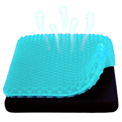 OctBird Gel Seat Cushion for Long Sitting,Honeycomb Gel Cushion Light Green for Sitting Pressure Sore,Seat Cushions for Elderly, Airplane Seat Cushion