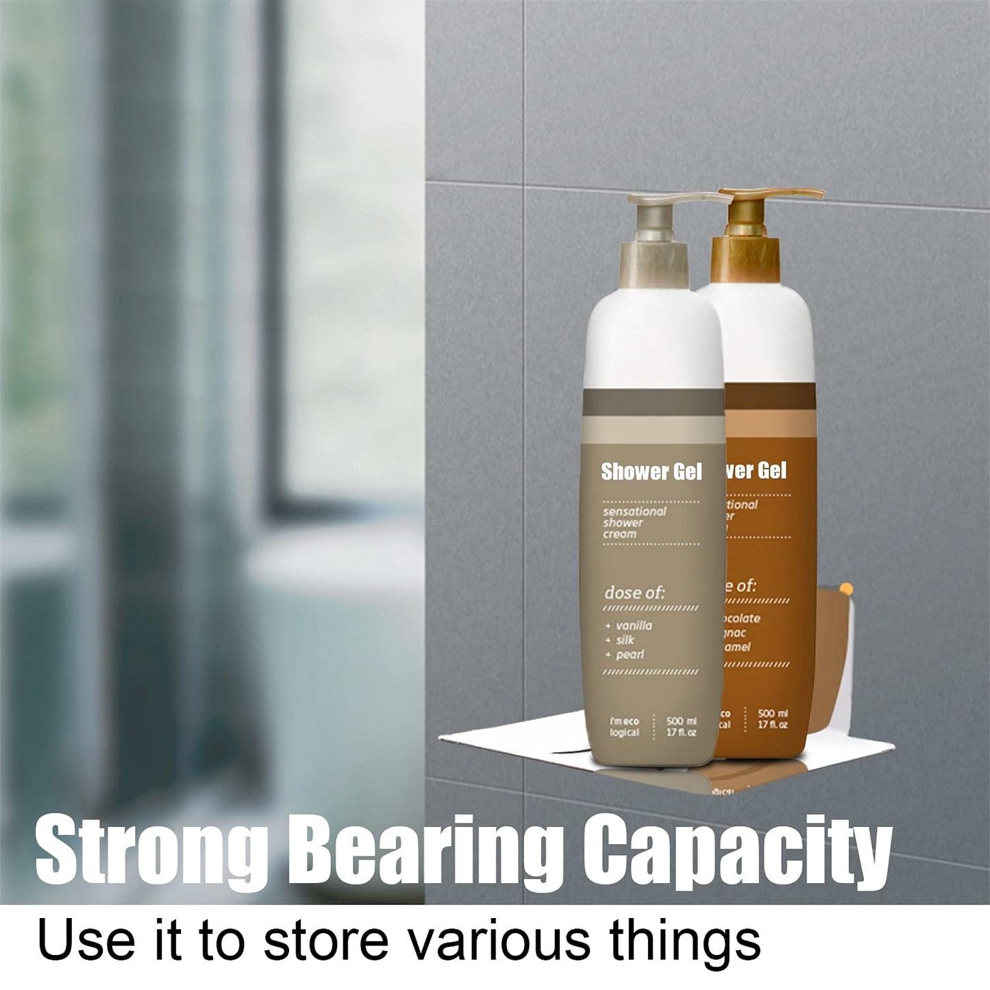 HONZUEN Self-Adhesive Soap Holder, Stainless Steel, Wall Mounted