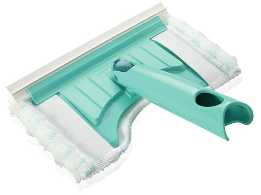 Leifheit Bath Cleaner Micro Duo Fibres, Bath Tile Cleaner and Bath Squeegee, Shower Cabin Cleaner, 20 cm Wiping Width