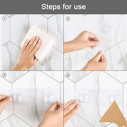 18Pcs Shower Caddy Adhesive Hooks Replacement,Strong Stickers Shower Hook