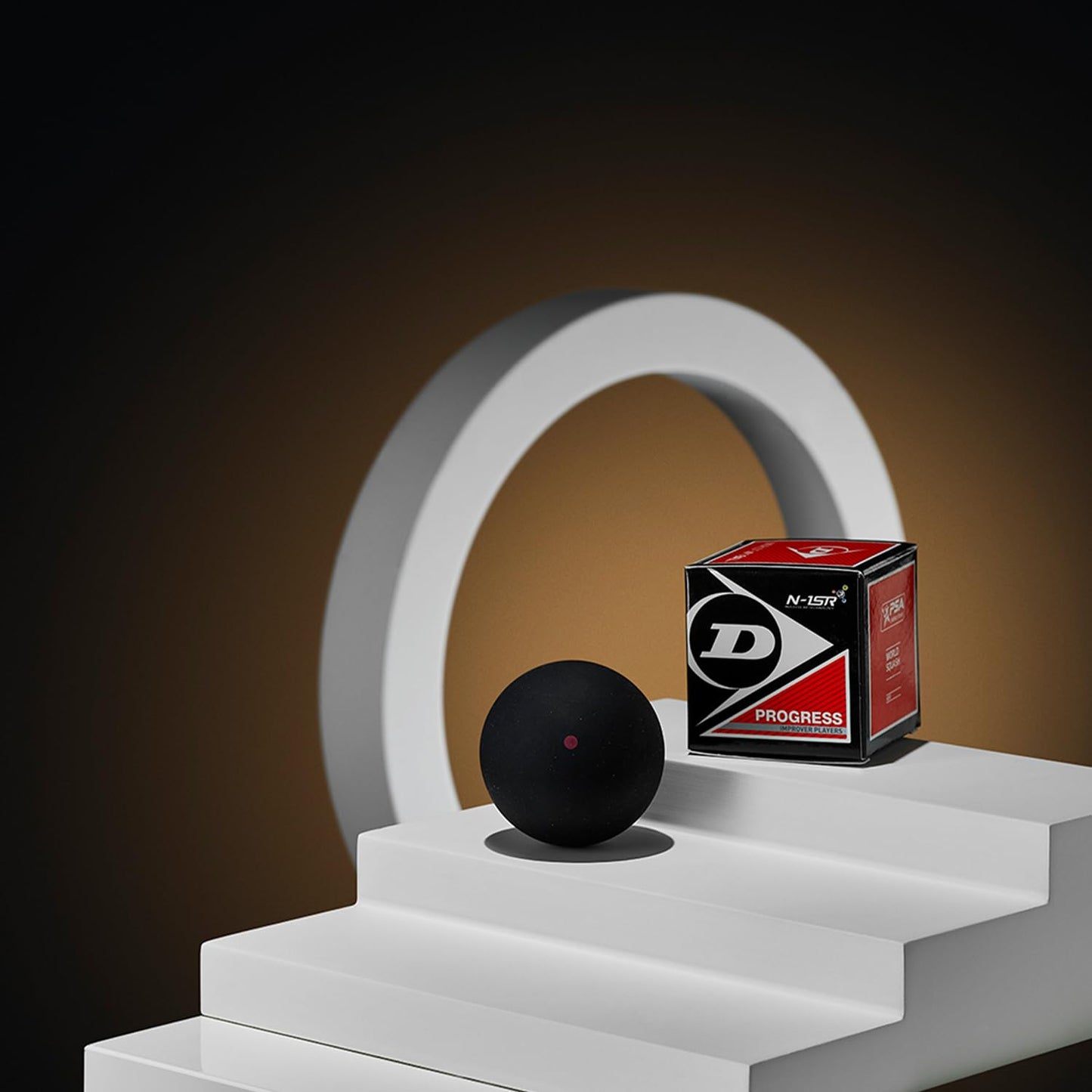 Dunlop Squash Balls Progress Red, 12 Balls, for Recreational and Hobby players - medium speed