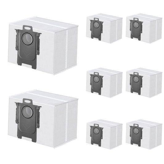 8 Packs Dust Bags for Roborock Q7 M5+/ Q7 L5+/ Q10 S5+/ Q10 X5+/ S8 Pro Ultra/ S8+/ S7 Max Ultra/ S7 MaxV Ultra/ Q5+/ Q7+/ Q7 Max+/ Q5 Pro+/ Q8 Max+