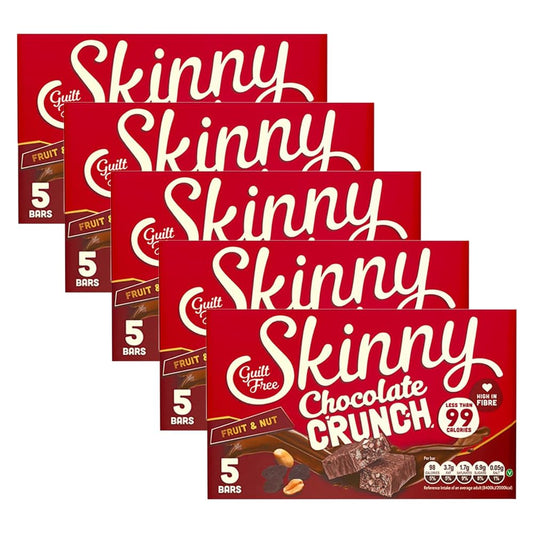 5 x 5pk Fruit Raisin Nuts Bars Low Calories Cereal Milk Chocolate Sweet Lunch Snack