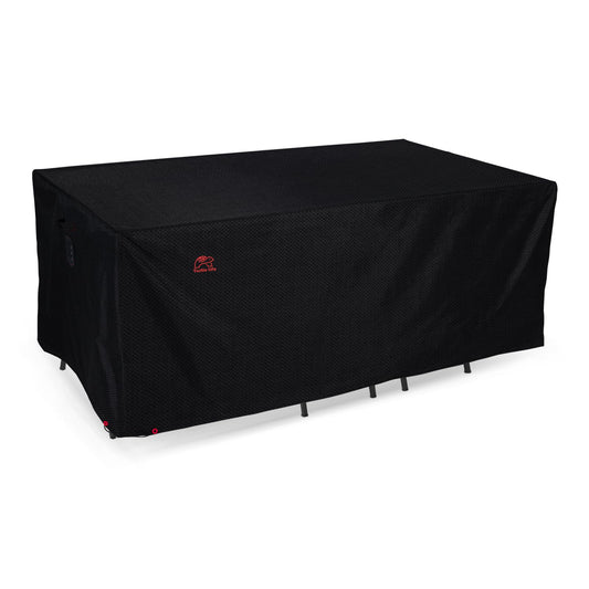 Turtle Life Garden Furniture Cover for Table and Chairs, Adjustable, Rectangular, Waterproof, Windproof, Protective Cover for Garden Furniture with