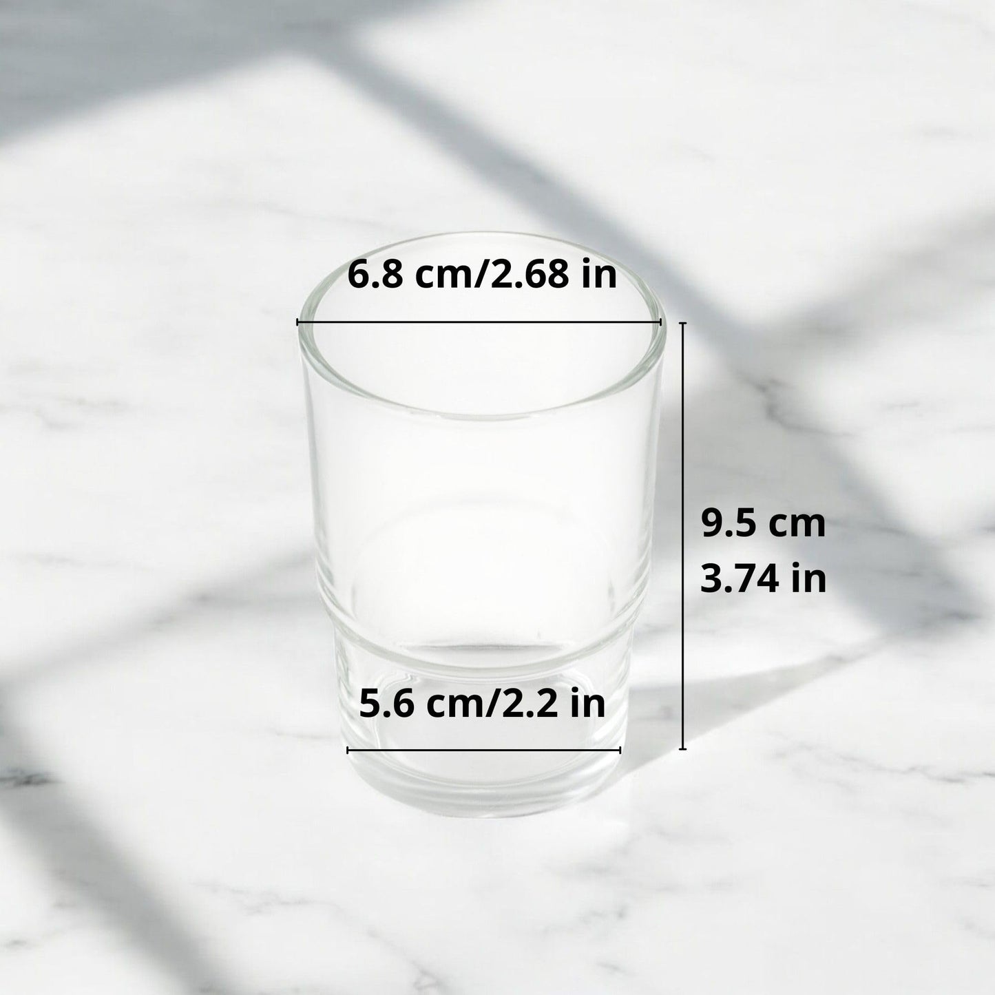 YOSSEE Glass Tumbler – Replacement for Wall Mounted Toothbrush Holder