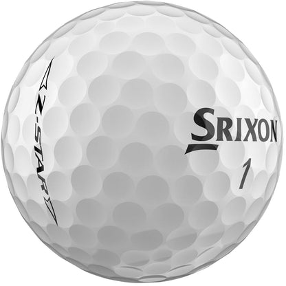 Srixon Z Star 8 - Dozen Premium Golf Balls - Tour Level - Performance - Urethane - 4 pieces - Premium Golf Accessories and Golf Gifts, PURE WHITE