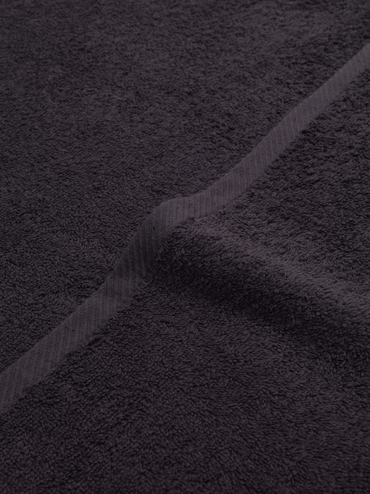 Top Towel - Plus - Bath Towels - 4 Face Towels or Bidet - 30x50cm - 100% Cotton - Black