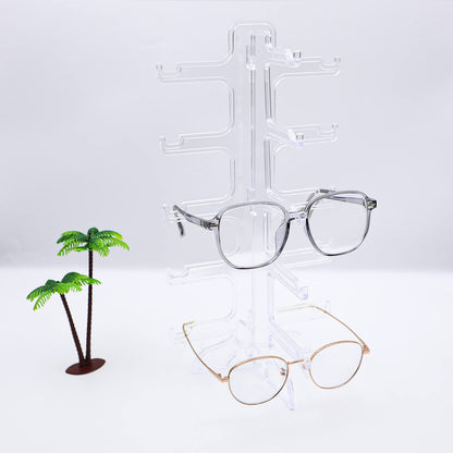 INNAL 2 Pieces Sunglass Display Acrylic Sunglasses Shelf