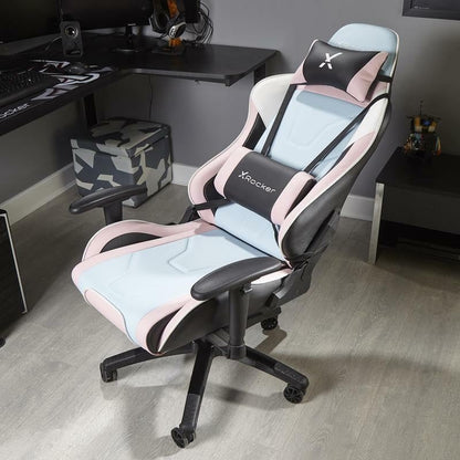 X-Rocker Agility Sport High Back eSports Gaming Chair for Adults & Teens - 3D Armrests, Head & Lumbar Cushion, Height Adjustable Recliner