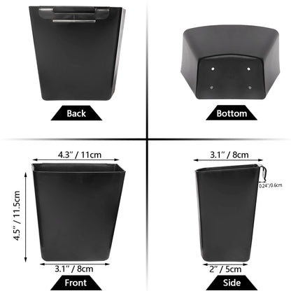 AYVANBER 6 Pack Hanging Cup Holder for Rolling cart Accessories Hooks Little Hanging Buckets Hanging Storage Bins Craft Supplies for Rolling Utility