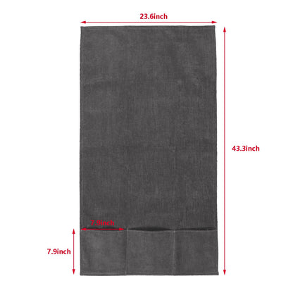 JIAHG Luxurious Chenille Sofa Armrest Organizer with 3 Side Pockets Universal Couch Armchair Caddy Storage Bag Armrest Cover Tidy Table Space Saver