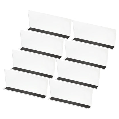 PATIKIL 8 Pack Shelf Dividers for Closet Organization, 11.1x1.6x4.8 Acrylic Magnetic Closets Separator Kitchen Cabinet Shelves Under Bed Blocker for