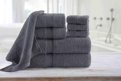 DreamNights 8 Piece Towel Set - 2 Bath Towels, 2 Hand Towels and 4 Washcloths Cotton Hotel Quality Super Soft and Highly Absorbent - Gym Towel