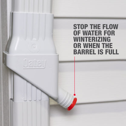 Oatey 14209 Mystic Rainwater Collection System,White,2" x 3"