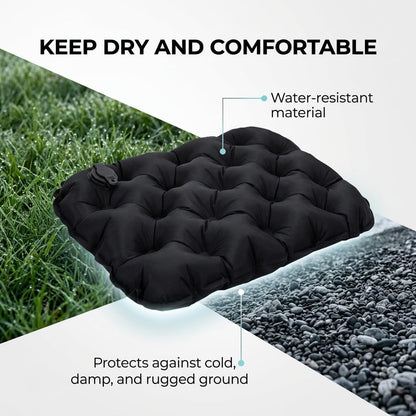 Inflatable Seat Cushion, Portable Air Seat Pad for Travel and Camping