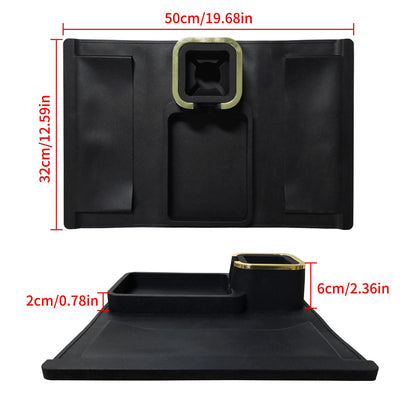 IULONEE Silikon Sofa Armlehne Tablett Rutschfeste Couch Ablage Sofa Drink Caddy Couch Quadratisches Tablett Sofa Armlehnen Organizer Mit Tablett