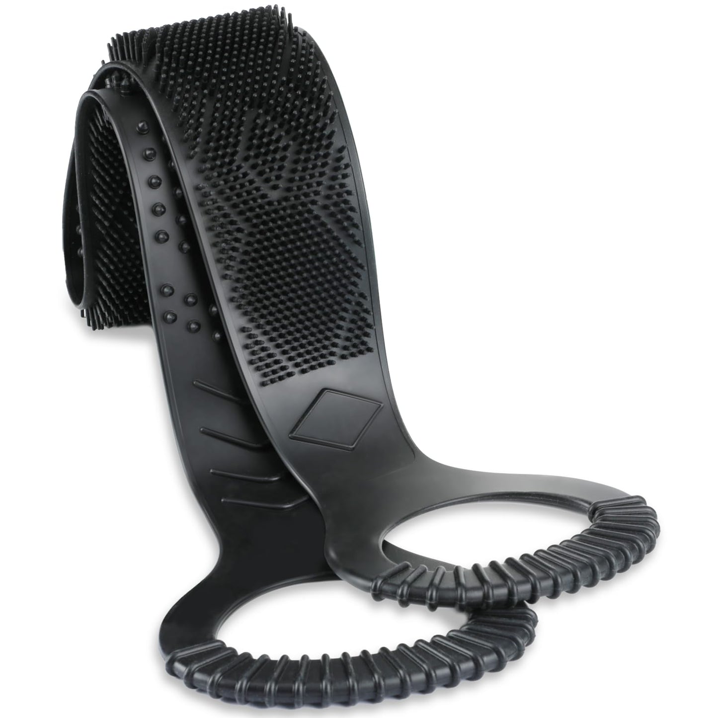 FREATECH Silicone Back Scrubber for Shower, 90cm Dual-Sided Back Washer Exfoliator Strap to Clean, Exfoliate and Massage, Easily Cover The Entire Back