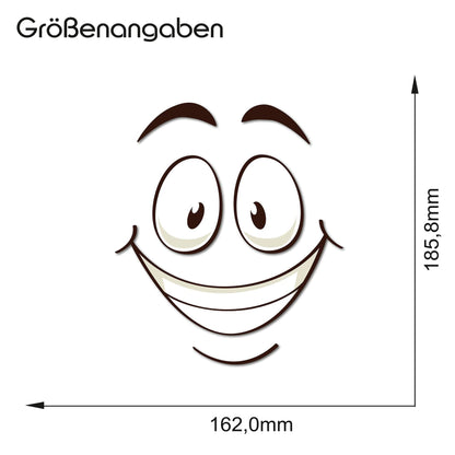 Graz Design R173-09 Toilet Seat Sticker with Funny Slogan (R173-09 Smiling Face)
