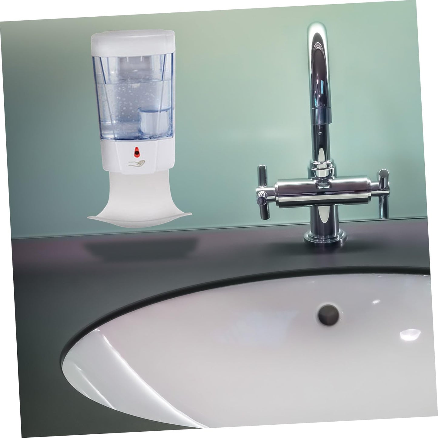 Cabilock 2pcs Soap Dispenser Drip Tray Wall Mount Automatic Dispenser Catch Tray Soap Drip Catcher for Home Office Hotel Restroom