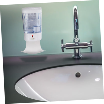 Cabilock 2pcs Soap Dispenser Drip Tray Wall Mount Automatic Dispenser Catch Tray Soap Drip Catcher for Home Office Hotel Restroom