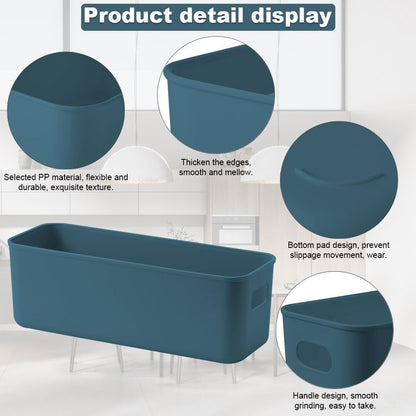GmeDhc 4 Pack Thickened Plastic Storage Box, Storage Basket