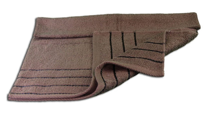 Gözze - Set of 4 Hand Towels, Berlin, 100% Cotton, 50 x 100 cm - Chocolate