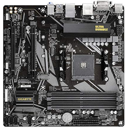 Gigabyte B550M DS3H Motherboard - Supports AMD Ryzen 5000 Series AM4 CPUs, 5+3 Phases Pure Digital VRM, up to 4733MHz DDR4 (OC), 2xPCIe 3.0 M.2, GbE LAN, USB 3.2 Gen1