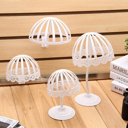 POFET 2 pcs Plastic Baby Hat Cap Storage Display Holder Hair Wigs Rack Shelf Stand