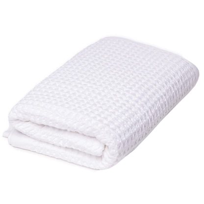 SUTERA - Waffle Hand Towel for Bathroom, Luxury Bath Towels Infused with Silver Ions, Ultra Soft Absorbent Quick Drying Design Shower Towels