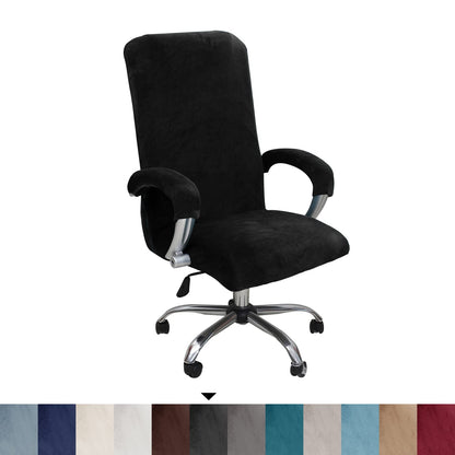 Bestenrose Velvet Office Chair Cover Stretch Computer Desk Armchair Covers