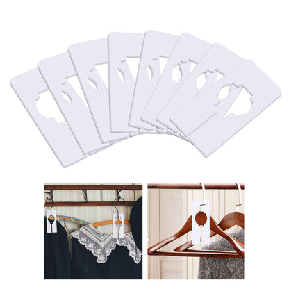jeufun 8 PCS White Rectangular Clothing Rack Size Dividers for Sorting
