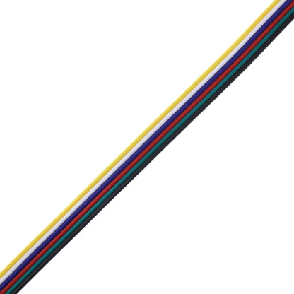 SeKi Ribbon Cable 6 pin Extension LED RGBW CCT Strip 50 m, Silver